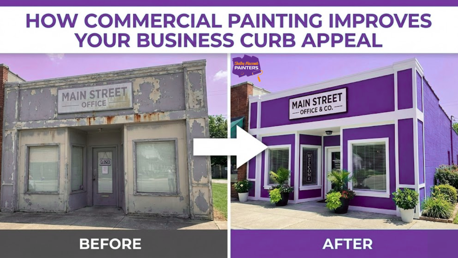 commercial extrior painting improves business
