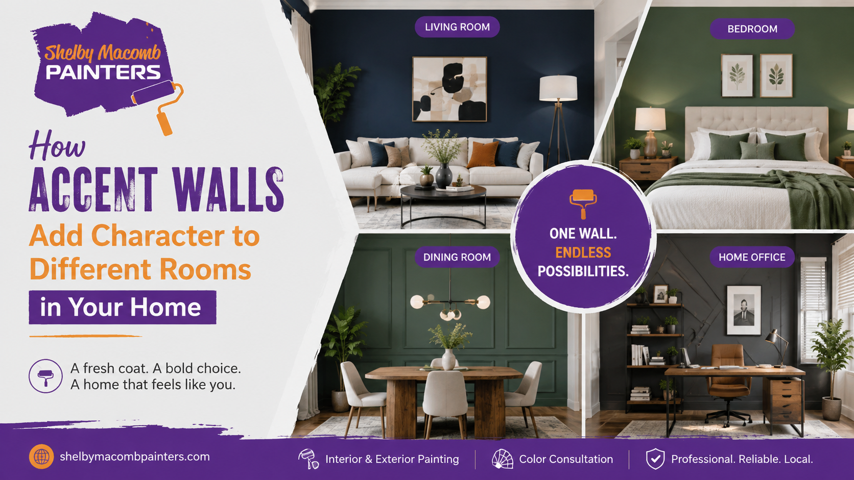 How Accent Walls Add Character to Different Rooms in Your Home